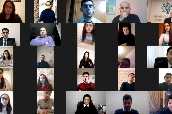 Videokonfrans: “Azərbaycan tarixinə Şərəf, Ləyaqət, Qürur səhifəsi yazan Ali Baş Komandan – İlham Əliyev”